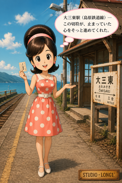 昭和レトロ娘のローカル線無人駅の旅