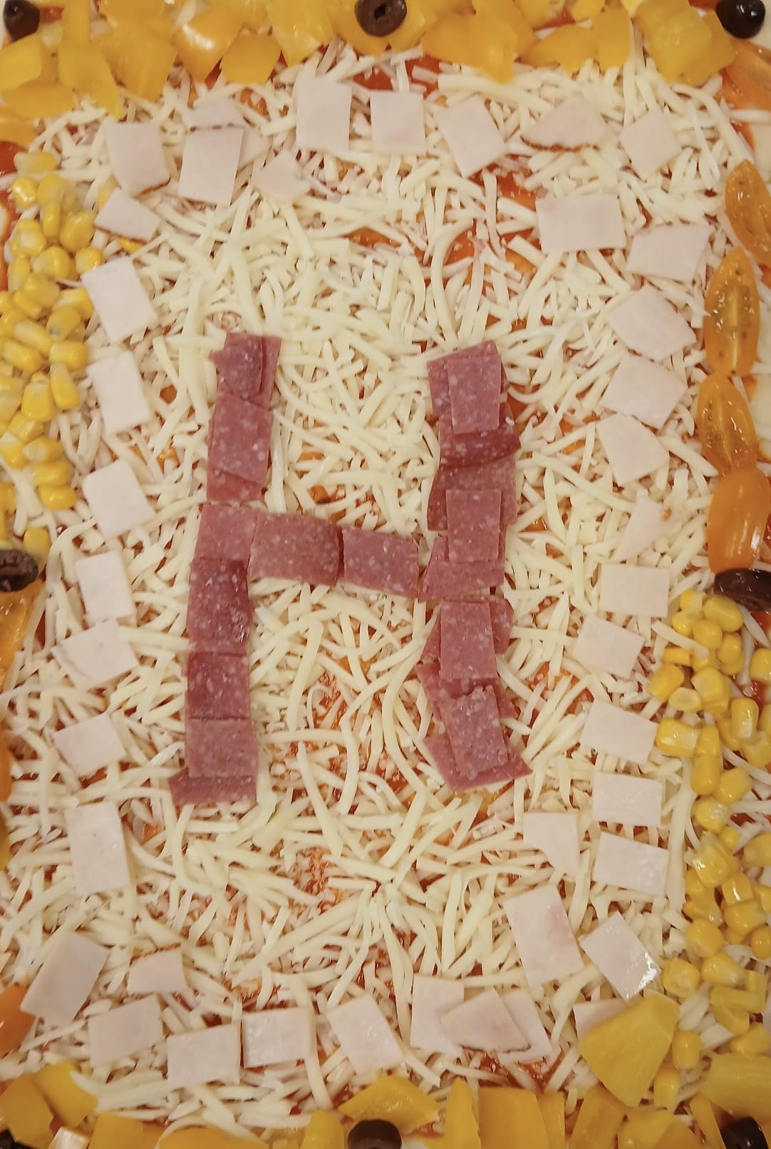 Hauspizza vom Team Hufflepuff