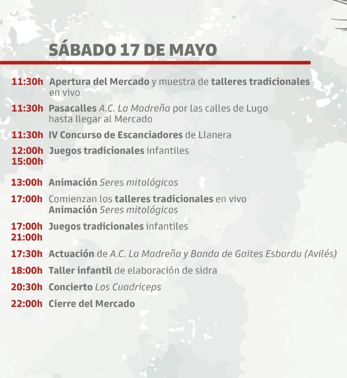 Programa del Mercado Tradicional de Lugo de Llanera