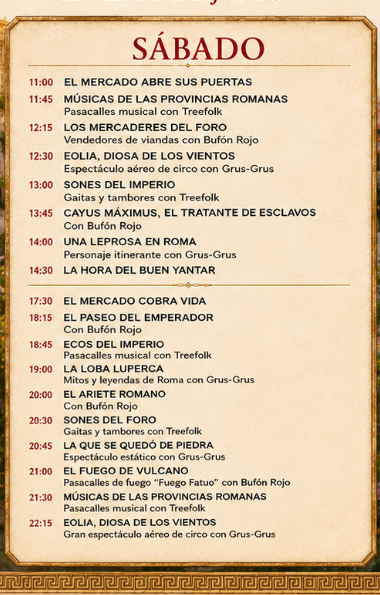 Programa del Mercado Romano de Fuenlabrada