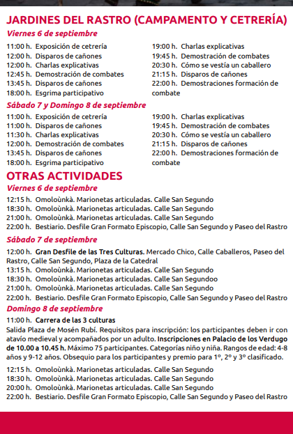 Mercados de las Tres Culturas en Avila Jornadas Medievales