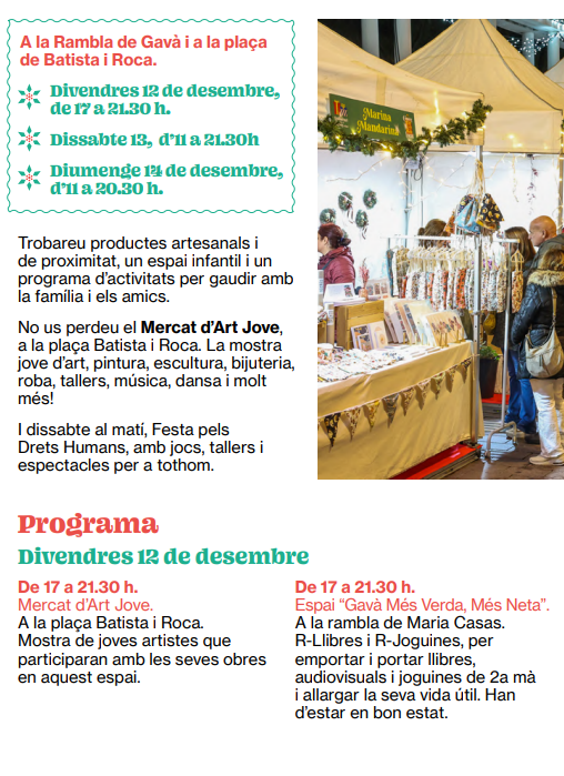 Programa de Sant Nicasi, Navidad y Reyes en Gava