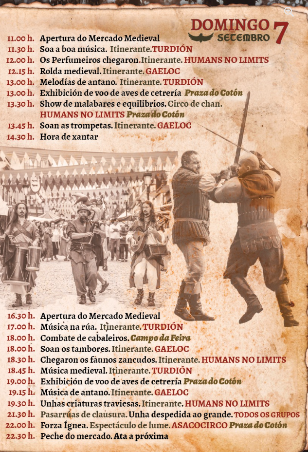 Programa de la Feira do Romanico en Negreira
