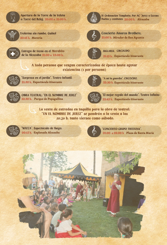 Programa del Festival Templario de Jerez de los Caballeros