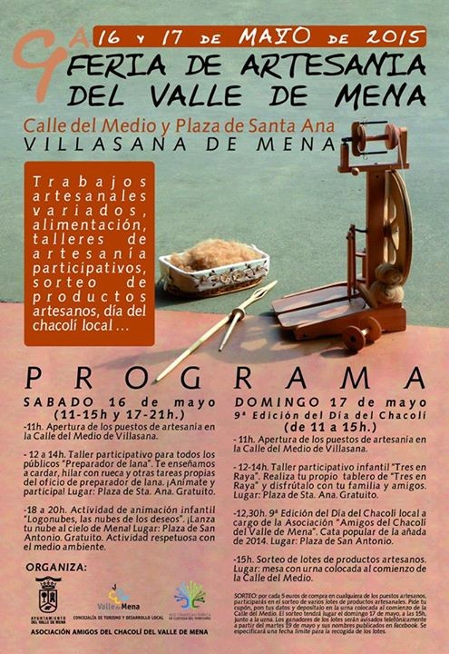 Programa de la Feria de Artesanía en el Valle de Mena