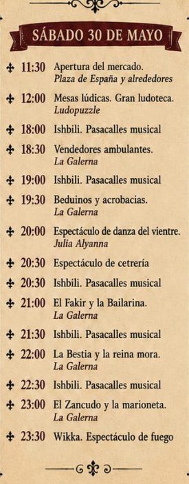 Programa del Mercado Medieval de Llerena