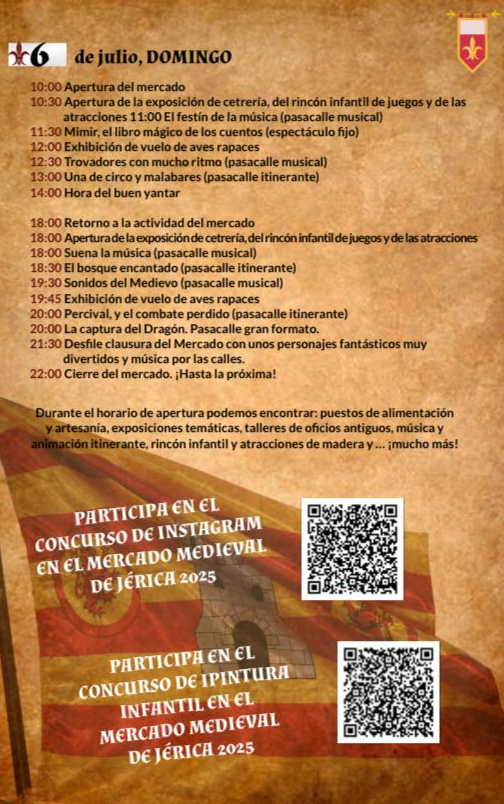Programa del Mercado Medieval de Jerica