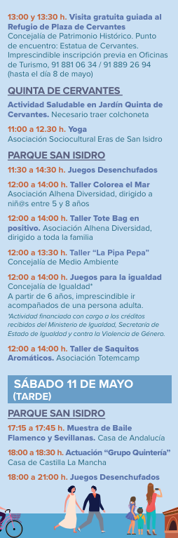 Programa de las Fiestas de San Isidro en Alcala de Henares