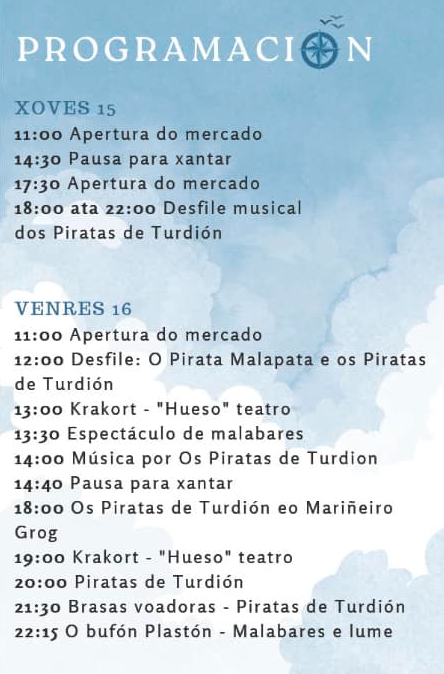 Programa del Mercado Medieval en Malpica de Bergantiños