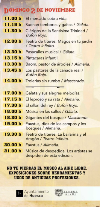 Programa del Mercado Renacentista de Huesca