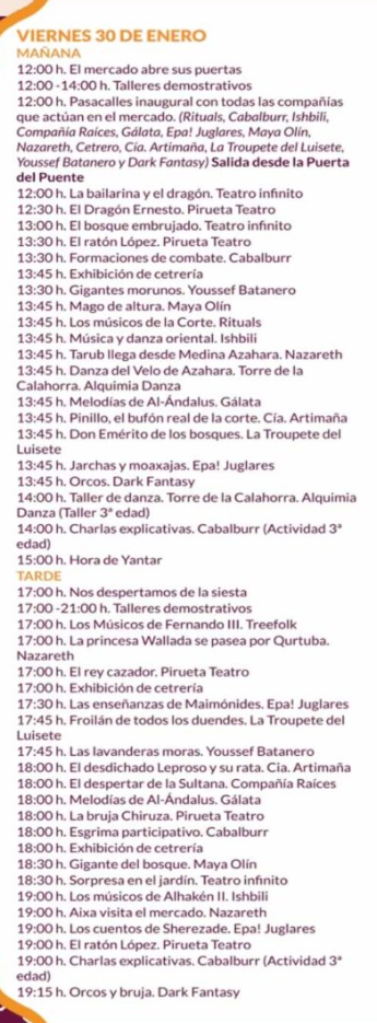 Cuando es, donde y programa del Mercado Andalusi de Cordoba