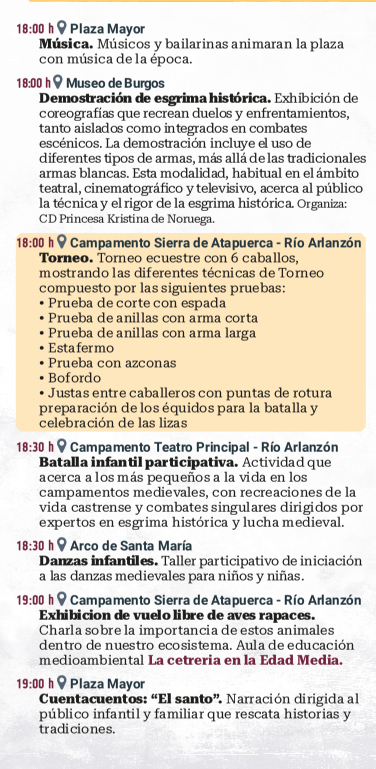 programa cuando es que dia donde horarios