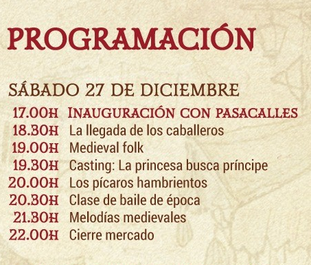 Programa del Mercado Medieval de Peñíscola