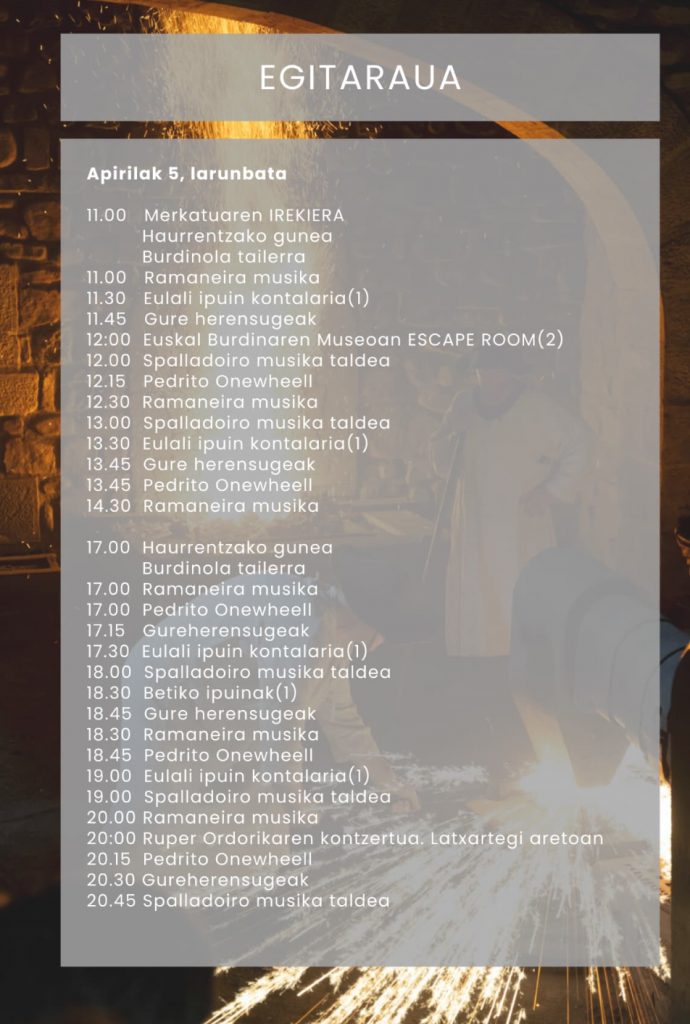 Programa del Mercado Medieval de Legazpi