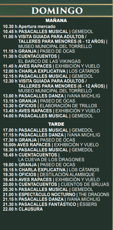 Programa del Mercado Medieval de Almassora