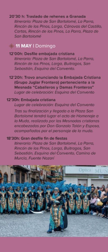 Programa del Mercado Medieval y Fiestas del Escudo en Cieza