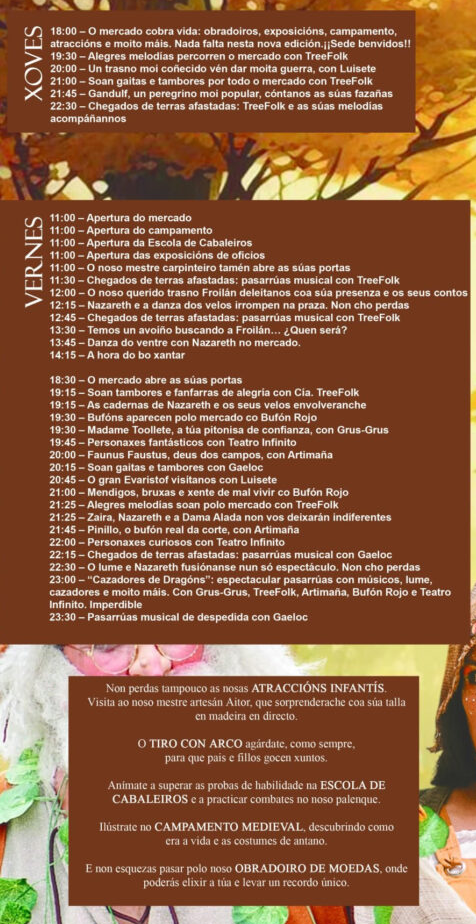 Programa del Mercado Medieval de Naron
