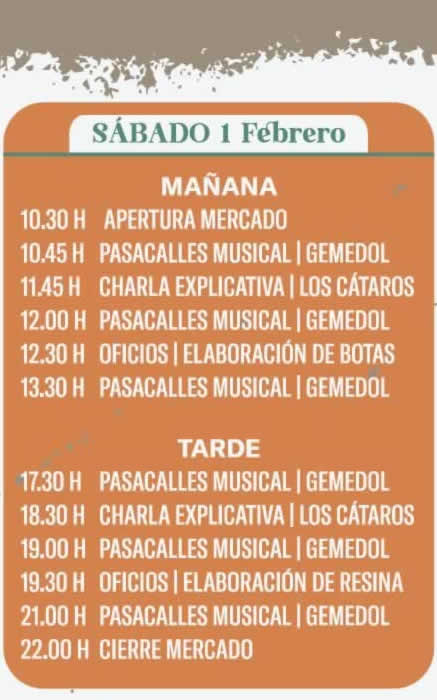 Programa de la Feria de San Blas en Albal