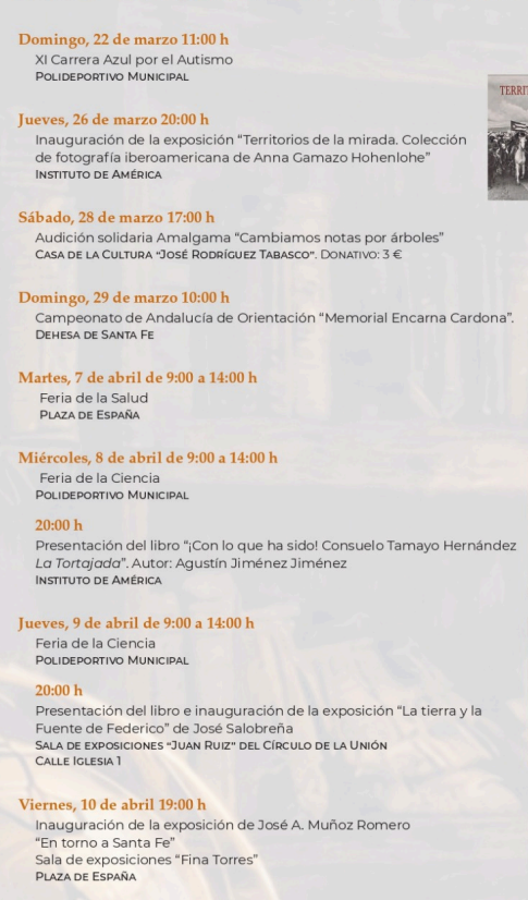Programa del Mercado Medieval y Colombino de las Capitulaciones de Santa Fe