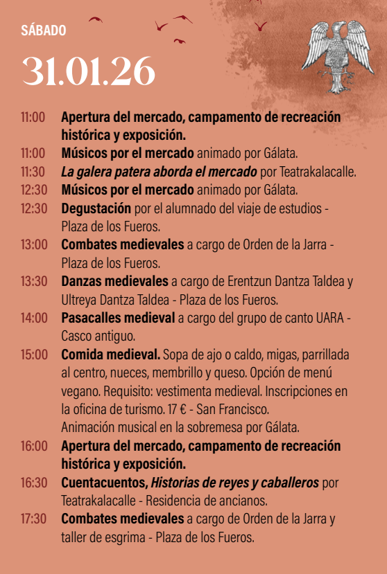 Programa del Dia de San Felices y Fiestas Medievales de la Fundacion en Viana