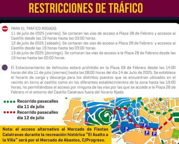 Programa de las Fiestas Calatravas en Alcaudete