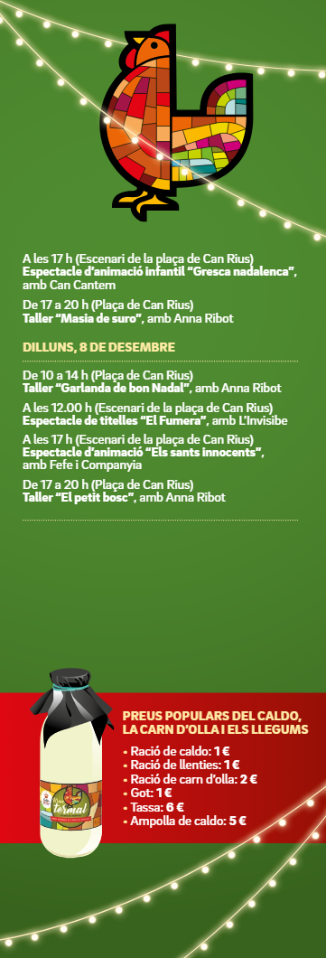 Programa del Mercat de Nadal de Caldes de Montbui