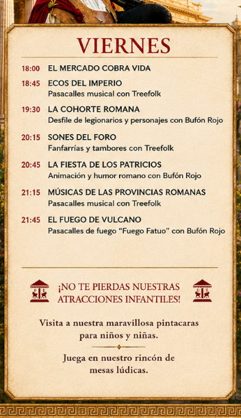 Programa del Mercado Romano de Fuenlabrada