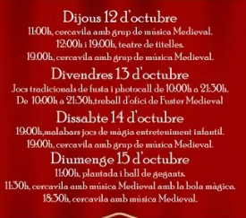 Programa del Mercado Medieval de Tarragona