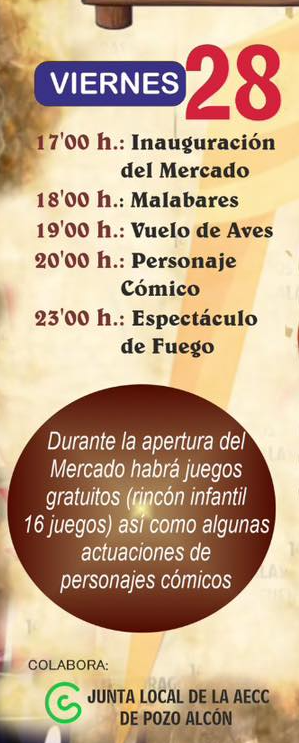 Programa del Mercado Medieval de Pozo Alcon