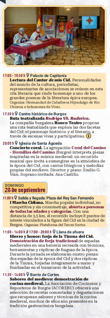 programa cuando es que dia donde horarios