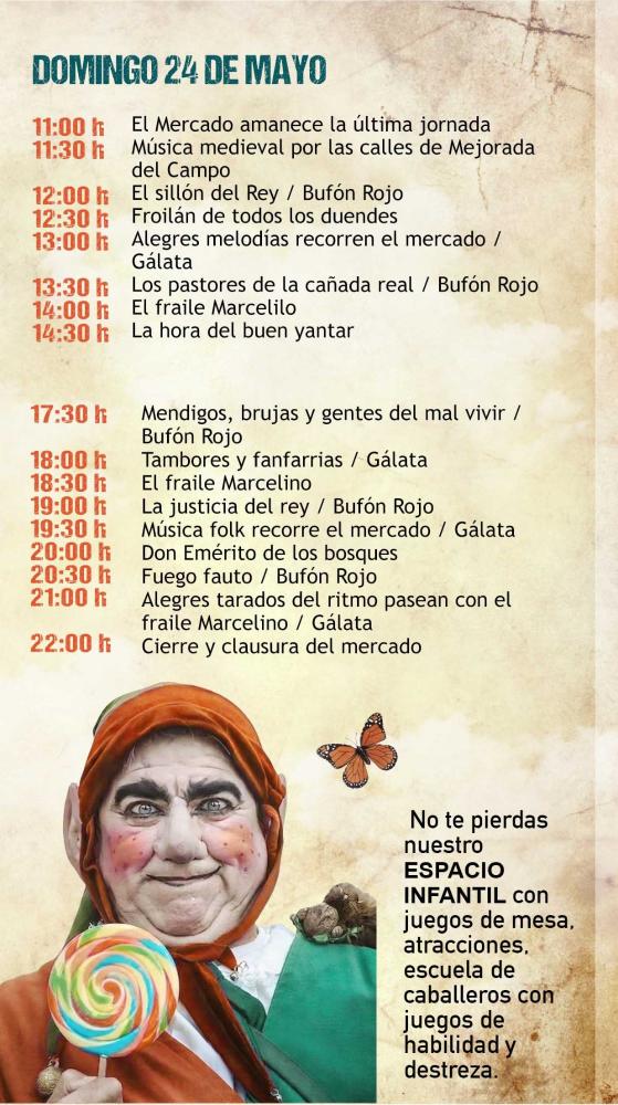 Programa del Mercado Medieval de Mejorada