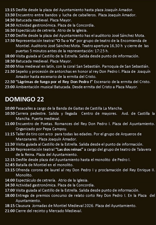 Programa del Montiel Medieval