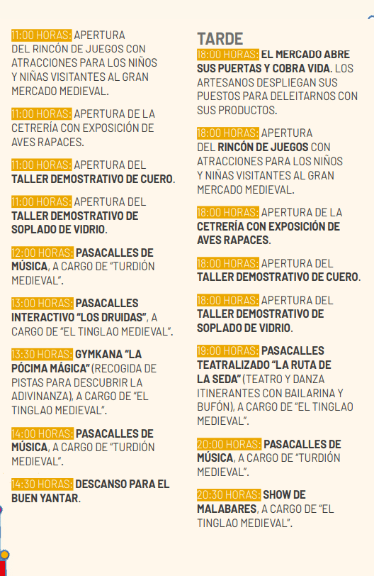 Programa del Mercado Medieval de Ponferrada