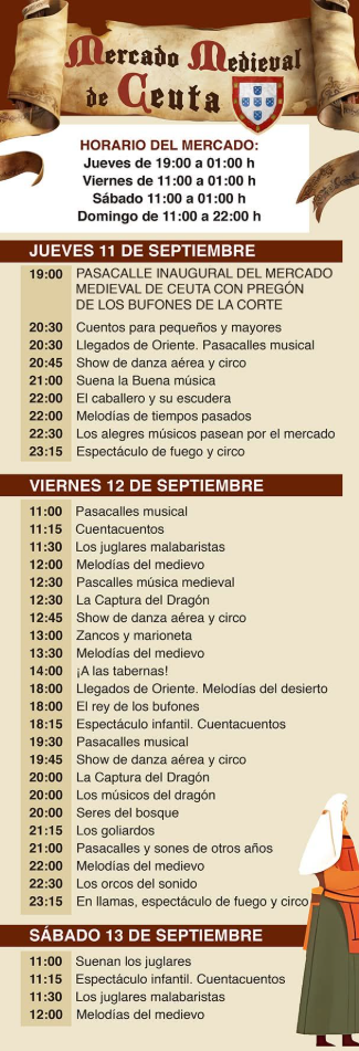 Programa del Mercado Medieval de Ceuta