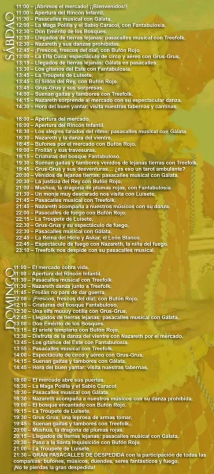 Programa del Mercado Medieval de Toledo