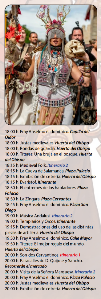 programa actividades mercado medieval alcala