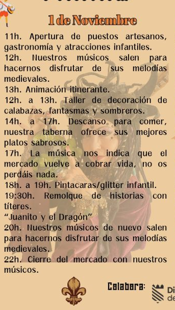 Programa del Mercado Medieval de La Llosa