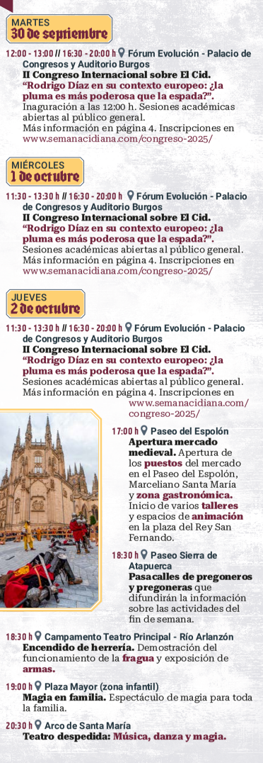 programa cuando es que dia donde horarios