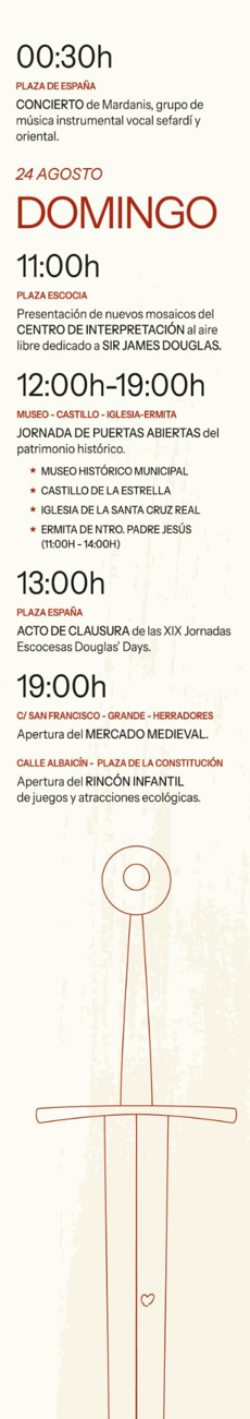 Programa de las Jornadas Escocesas Douglas Days en Teba