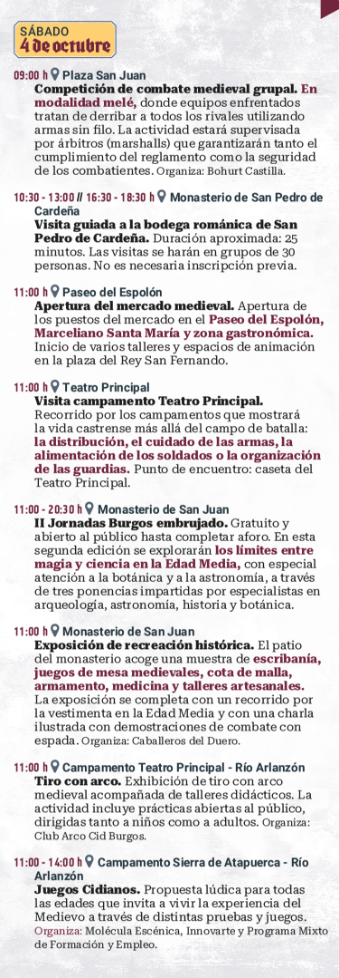 programa cuando es que dia donde horarios