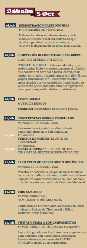 programa cuando es que dia donde horarios