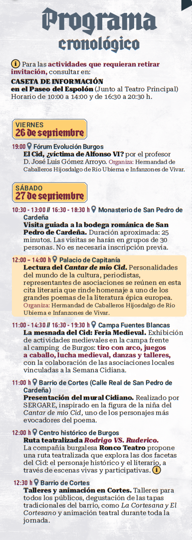 programa cuando es que dia donde horarios