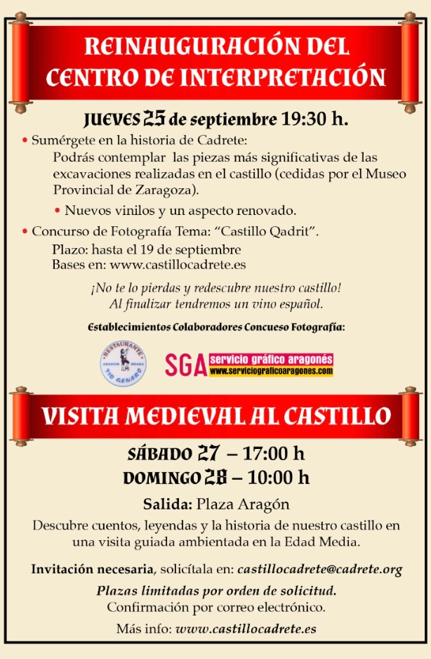 Programa del Mercado Medieval de Cadrete