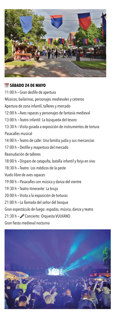 Programa de la Feria Medieval de Loiu - Loiuko erdi aroko azoka