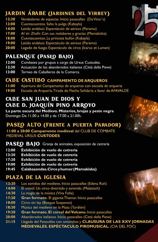 Programa de las Jornadas Medievales en Oropesa de Toledo