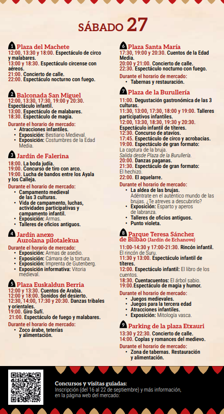 Programa del Mercado Medieval de Vitoria Gasteiz