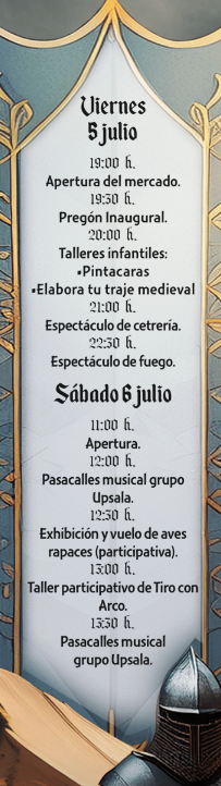 Programa del Mercado Medieval de Valencia de Don Juan