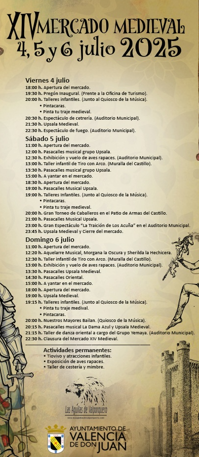 Programa del Mercado Medieval de Valencia de Don Juan