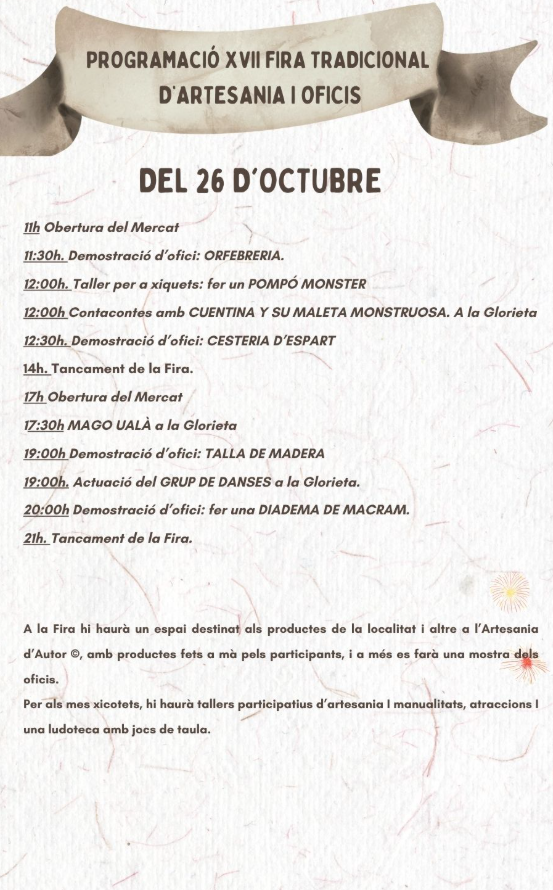 Programa de la Fira de Tibi