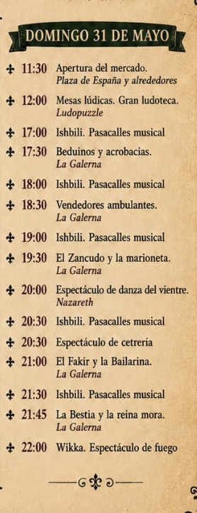 Programa del Mercado Medieval de Llerena